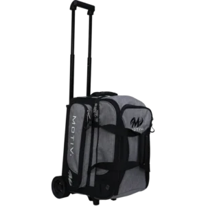 Motiv Velocity 2 Ball Double Roller Heather Gray Bowling Bag